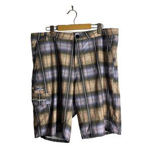 Mojo Sportswear Men's Plaid Stretch Fit Shorts